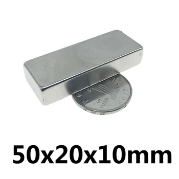 1/2/3ШТ N35 Сверхсильные неодимовые магниты Блокируют постоянный магнит 50x20x10 мм, мощный магнитный 50*20*10 мм