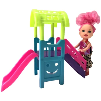 1 Комплект кукольной горки для игровой площадки Happy Toy Group для детей для куклы Келли Детская жизнь Домашние игрушки Аксессуары