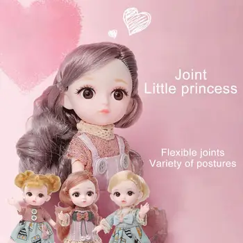 1 комплект, набор кукол, Нежный макияж, Подвижный сустав, Удобное прикосновение, кукла-принцесса, игрушка для девочек, Интерактивная игра для девочек