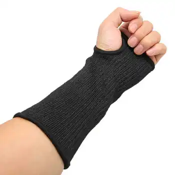 1 пара защитных рукавов, устойчивых к порезам, Уровень безопасности 5, HPPE, рукав для рук, устойчивый к порезам, с отверстием для большого пальца, защита рук.