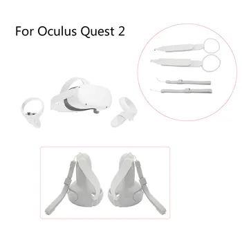 1 Пара Наколенников и браслета на запястье для Oculus Quest 2 VR Touch Controller Ручка Наколенника на запястье для Oculus Quest 2 Аксессуары