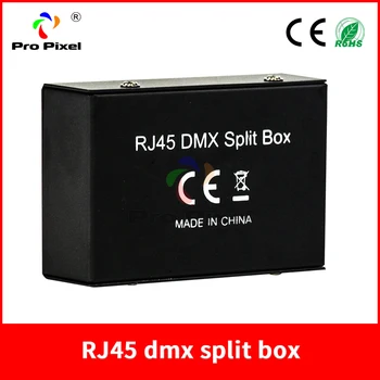 1 шт. DMX-контроллер Artnet, 4-портовый преобразователь Rj45, разъемная коробка для спутникового освещения и диджейского оборудования
