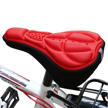 1 шт. Велосипедное седло, 3D Мягкий чехол для велосипедного сиденья, Удобная поролоновая подушка для сиденья, Велосипедное седло для велосипеда, аксессуары для велосипедов