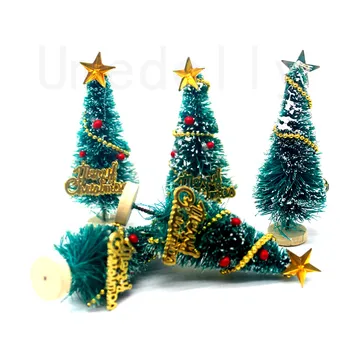 1 шт. милый мини-кукольный домик в масштабе 1: 12, миниатюрная Рождественская елка для OB11, Аксессуары для кукол, Игрушка