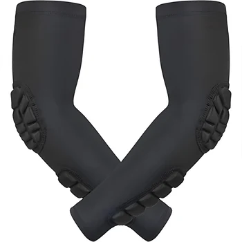 1 шт. спортивный налокотник с ячеистой накладкой на рукав для рук Противоударный защитный кожух для рук Защита от сжатия Поддержка для баскетбола волейбола
