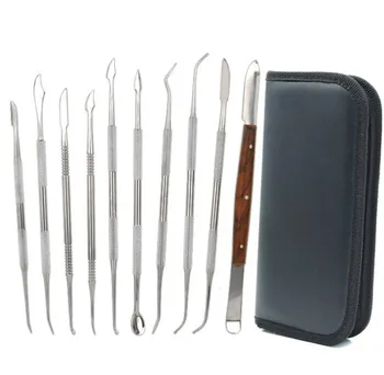 10 шт. Набор восковых ножей для резьбы по дереву Ножи с рисунком для стоматологических и ювелирных изделий DIY Tools