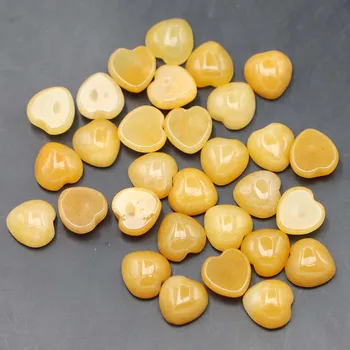 10x10 мм Высококачественный натуральный камень Топаз В форме сердца Кабошоны Бусины для самостоятельного изготовления ювелирных изделий Аксессуары для одежды Оптом 50шт