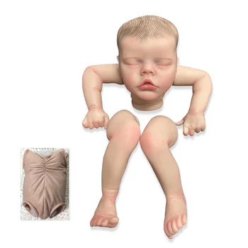 16-дюймовая Уже Окрашенная Кукла Bebe Reborn Doll Kit Baby TWIN B Мягкие На Ощупь Гибкие Незаконченные Пустые Части Куклы С 3D-Росписью Вен