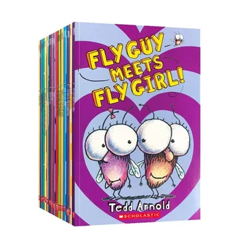 18 книг / комплект, английские книги Usborne для детей, детские книжки с картинками, знаменитая история ребенка, серия Fly Guy, Веселая книга для чтения
