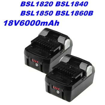 18V 4Ah 6Ah Литий-Ионный Аккумулятор BSL1830B для Замены Аккумуляторов HITACHI BSL1820 BSL1840 BSL1850 BSL1860B Для электроинструментов