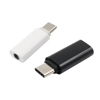 1шт Кабель для наушников с разъемом USB-C Type C до 3,5 мм Аудиоадаптера Для Внешнего Микрофона Для Смартфона Xiaomi Huawei Andorid