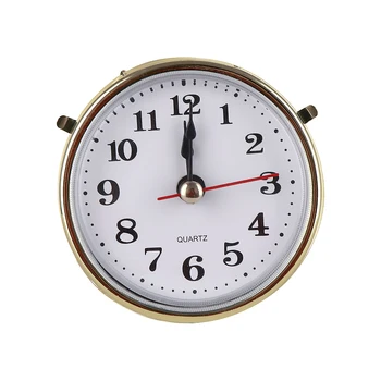 1шт Новые горячие часы с кварцевым механизмом 2-1/2 дюйма (65 мм), вставка римской цифры, белое лицо, золотая отделка, аксессуары для часов своими руками, прямая поставка