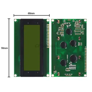1ШТ СМАРТ-электроника ЖК-модуль Дисплей Монитор LCD2004 2004 20 * 4 20X4 5 В Символ Синий/зеленый экран с подсветкой