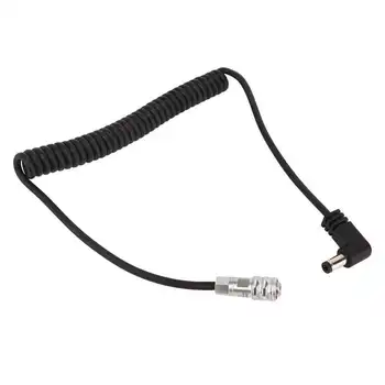 2-контактный пружинный кабель питания Пластиковый пружинный шнур питания камеры постоянного тока Замена аксессуара для BMPCC 4K 6K