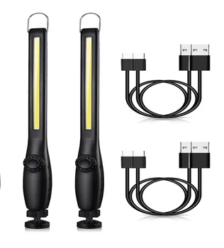 2 Размера, Новый Ручной Магнитный прожектор COB LED, USB-аккумуляторная Лампа для ремонта автомобилей, Портативный Ночной светильник с регулируемой яркостью 1200 мАч