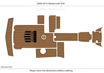2008-2014 Mastercraft X35 Кокпит 1/4 