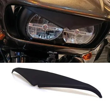 2015-2020 Для Harley Touring Road Glide Ultra CVO Налобный фонарь Фара для бровей Отделка века Средняя Отделка ободка кружки Верхний наконечник Резиновый