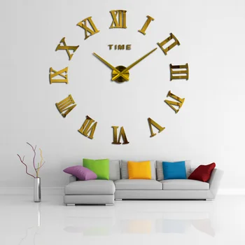 2019 Новые Большие настенные часы, Персонализированные Большие Настенные часы, 3D Часы 