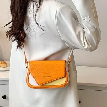 2022 простая сумка-мессенджер, повседневная женская сумка на одно плечо с мультяшным тиснением, женская сумка через плечо в стиле ретро
