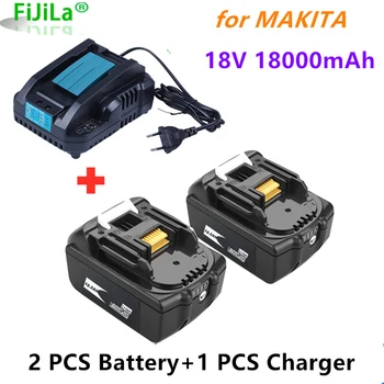 2022new 18v18ah аккумуляторная батарея 18000 мач замена батареи электроинструмента для makitabl1860bl1830 + 4 charger