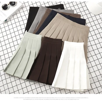 2023 Новая летняя одежда Женская черная мини-юбка в корейском стиле Harajuku с высокой талией для школьной формы для девочек