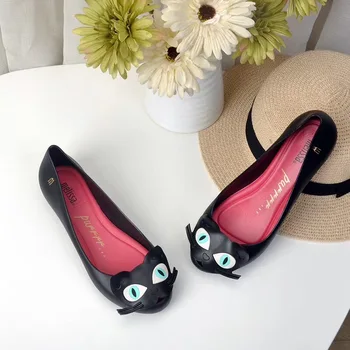 2023 Новые женские туфли Melissa Cat, женские сандалии на плоской подошве, женские желеобразные туфли, сандалии Melissa для взрослых, женская обувь
