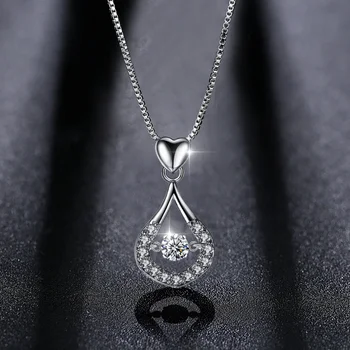 2023 Новый Beiver Изысканное ожерелье из капель воды цвета белого золота AAA Прозрачные Свадебные украшения Хит продаж