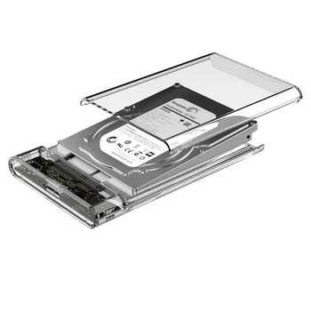 20шт Usb3.0 Прозрачный чехол для мобильного жесткого диска 2,5-дюймовый чехол для жесткого диска ноутбука Жесткий диск с последовательным портом Sata Твердотельный накопитель SSD