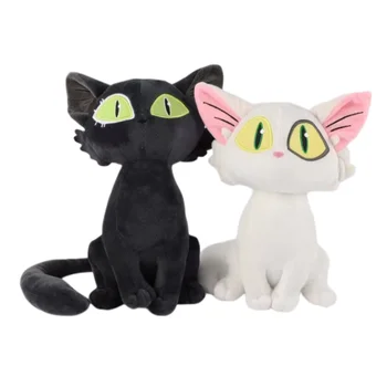 28 см Suzume No Tojimari Плюшевая Игрушка Daijin Cat и Sadaijin Black Cat Мягкая Плюшевая Кукла для Маленьких Детей Подарок на День Рождения