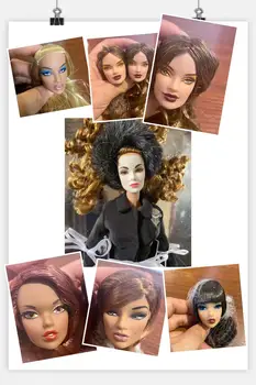30 см Оригинальные кукольные головки FR head IT, модная лицензионная головка, качественные кукольные головки для девочек, одевающие игрушки своими руками