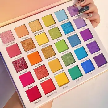 30 цветов детских теней для век Stage Корейский макияж Жемчужно-матовая палитра теней Dream Rainbow Palettes Макияж для женщин