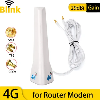 3G 4G LTE Антенна 29dBi Усилитель сотовой мобильной сети в помещении Маршрутизатор Wi-Fi на большие расстояния Модем Усилитель сигнала TS9 CRC9 SMA Мужской