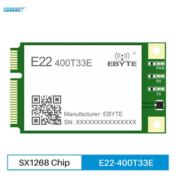 433 МГц 470 МГц SX1268 Беспроводной модуль Lora CDSENET E22-400T33E 33dbm 12 КМ Mini PCI-e UART RS485 RS232 USB LBT RSSI Ретрансляционная сеть