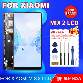 5,99 Дюймовый MI MIX 2 Дисплей Для Xiaomi Mix 2 ЖК Сенсорная Панель Экран Дигитайзер В Сборе Запасные Части С Рамкой Бесплатная Доставка