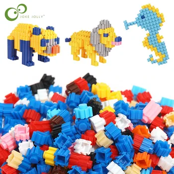 500шт Цветные Строительные блоки с алмазными частицами толщиной 8 мм, игрушки для сборки своими руками, Детские творческие Развивающие игрушки, Подарки для детей XPY