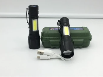 50шт мини-фонарик высокой мощности, ручка-фонарик USB linterna, рабочая вспышка, Фонарь, аккумуляторная Лампа для кемпинга