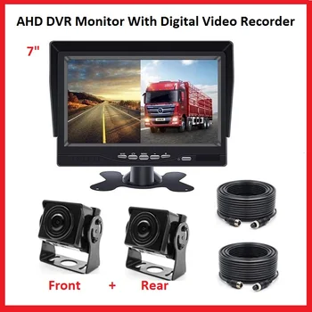 7-дюймовый 1024 *600 HD IPS экран AHD Автомобильный монитор DVR Цифровой видеомагнитофон для системы камер парковки грузовиков, фургонов, автобусов Автомобильные аксессуары