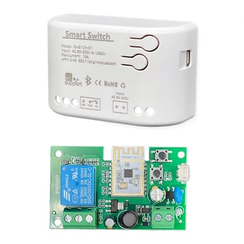 AC 85-250 В Smart WiFi Модуль переключения двигателя WiFi + Bluetooth 1-канальное реле дистанционного управления Ewelink для Alexa Google Home