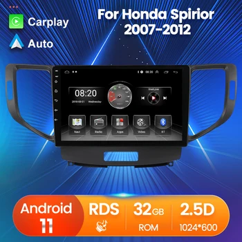 Android 11 2 + 32 ГБ Автомобильный Мультимедийный Радио Стерео Видеоплеер Для Honda Spirior 2007 2008 2009 2010 2011 2012 SWC GPS Навигация
