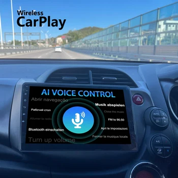 Android 11 Голосовое автомобильное радио с искусственным интеллектом 8 ГБ + 128 ГБ GPS для HONDA FIT JAZZ 2007-2013 RHD Мультимедиа Видео Навигация CarPlay Стереоплеер