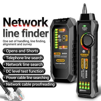 ANENG Network Cable Tracker M469A Сетевой Анализатор RJ45 RJ11 Телефонная Линия Детектор Сетевых Проводов Трекер Инструмент Для Измерения Кабелей