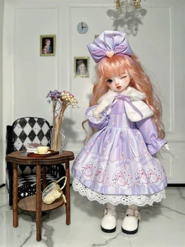 BJD кукольная одежда 1/6 размера YOSD милое фиолетовое платье принцессы комплект кукольной одежды Bjd Кукольная Одежда 1/6 аксессуары для кукол