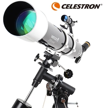 Celestron- Профессиональный астрономический телескоп, Deluxe 90, EQ F10, HD с многослойным покрытием, Профессиональный рефрактор, EQ2, Немецкая Экватория