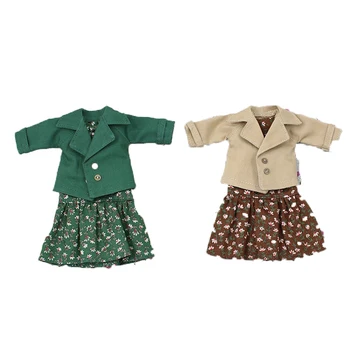DBS Blyth icy 1/6 bjd зелено-коричневое платье и пальто для девочек подарочные игрушки licca