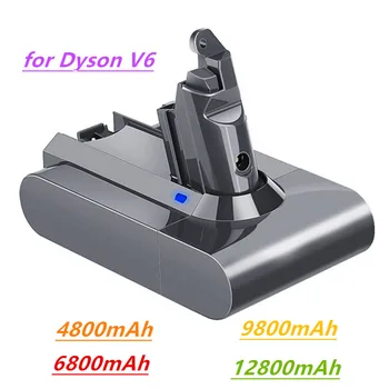 Dyson V6 12800 мАч, литиевый аккумулятор 21,6 В, элемент питания для замены DC58, DC59, DC61, DC62, аккумуляторная батарея