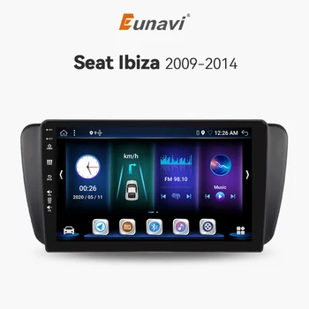 Eunavi 2 Din Android Авторадио Для Seat Ibiza 6j 2009 - 2014 2010 Carplay 4G Автомобильный Мультимедийный плеер GPS Авторадио 2din DVD