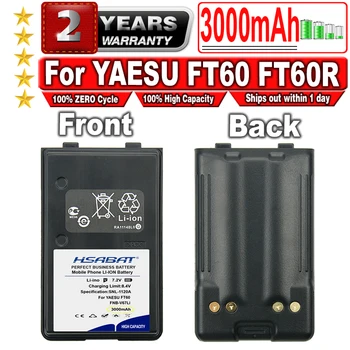HSABAT 3000 мАч FNB-V67Li Батарея для YAESU FT60 FT60R FT60R VX110 VX120 VX146 VX150 VX160 VX180 VXA120 VX-A200 FT60 FT-60R Радио