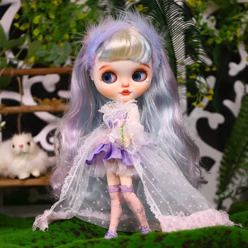 ICY DBS Blyth кукольная одежда 1/6 BJD fairy set фиолетовое платье аниме игрушки для девочек SD
