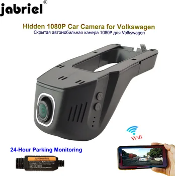 Jabriel 24-часовая Автомобильная Камера 1080P автомобильный видеорегистратор dash cam видеорегистратор для Volkswagen polo vw golf 4 5 7 mk3 mk4 passat tiguan touareg