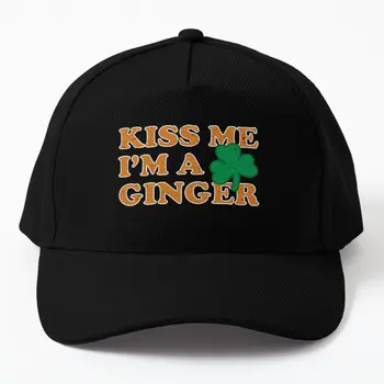Kiss Me I Am A Ginger Redhead; Ирландская бейсболка; шляпа для мальчиков; сезон Весна
 Мужские Черные солнцезащитные женские однотонные шляпки в стиле хип-хоп